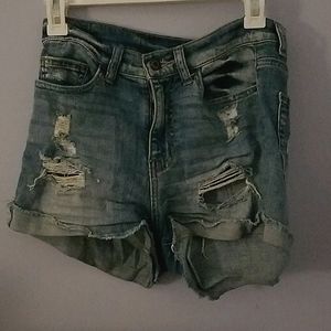 Ripped Jean shorts